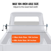 Hand Crank Tarp Roller Kit, 1.6-2.6 m Wide, Aluminum Alloy, Manual Cab Level Dump Truck Tarp Roller with 17.8 V952-KCGTTJHJ6010496T3V0