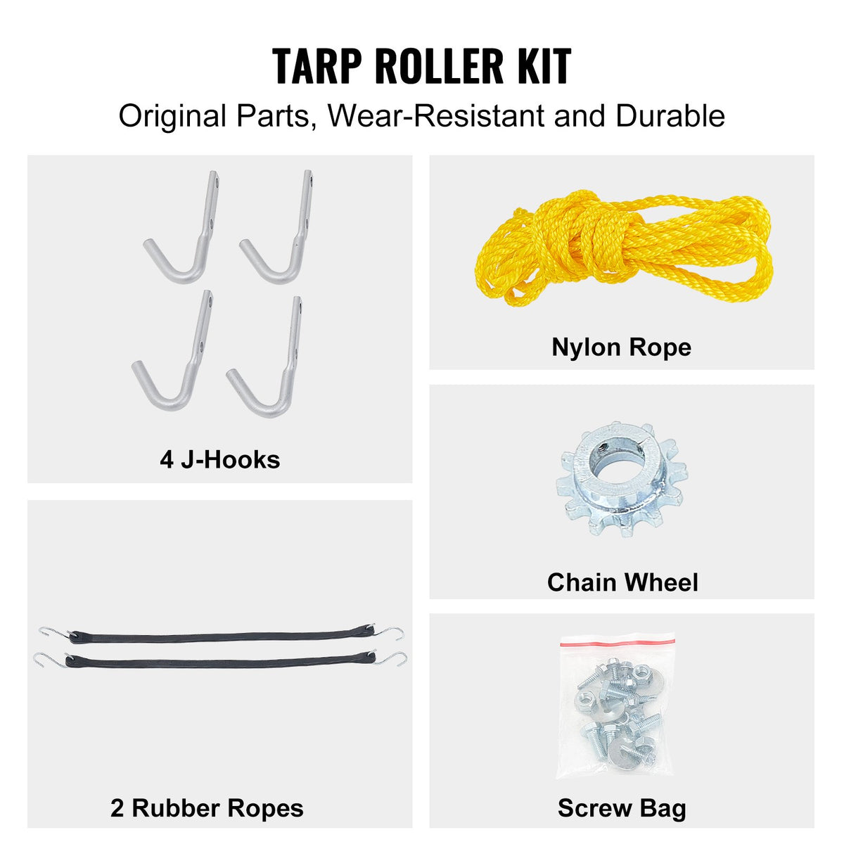 Hand Crank Tarp Roller Kit, 1.6-2.6 m Wide, Aluminum Alloy, Manual Cab Level Dump Truck Tarp Roller with 17.8 V952-KCGTTJHJ6010496T3V0
