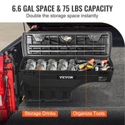 Truck Bed Storage Box, Lockable Swing Case with Password Padlock, 6.6 Gal/25 L ABS Wheel Well Tool Box, V952-KCLJGFORDF150N5OTV0