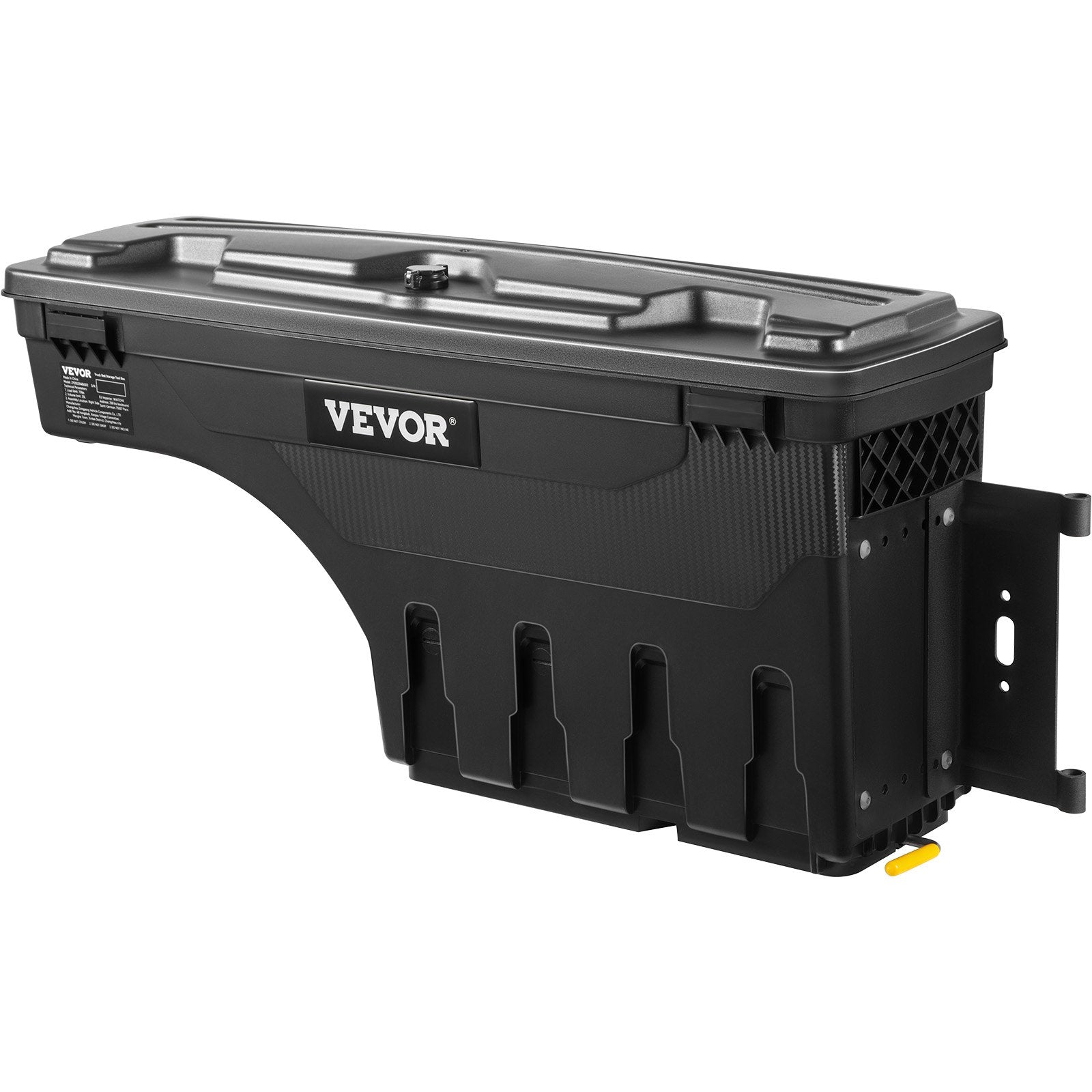 Truck Bed Storage Box, Lockable Swing Case with Password Padlock, 6.6 Gal/25 L ABS Wheel Well Tool Box, V952-KCLJGFORDF150SLEXV0