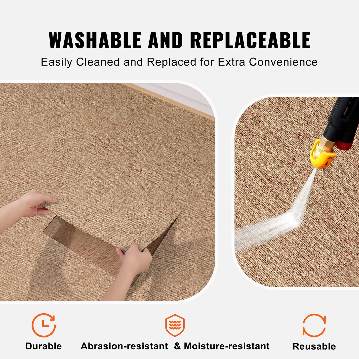 Carpet Tiles Reusable, 20"x 20" Carpet Squares With Padding Attached, Soft Padded Carpet Tiles, Easy Install V952-KCXFKDT2020YE3HSRV0
