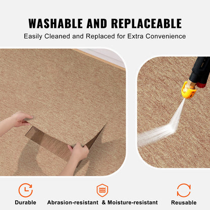 Carpet Tiles Reusable, 20"x 20" Carpet Squares With Padding Attached, Soft Padded Carpet Tiles, Easy Install V952-KCXFKDT2020YE3HSRV0