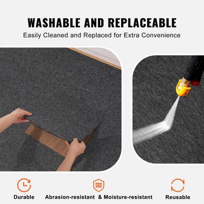 Carpet Tiles Reusable, 20"x 20" Carpet Squares With Padding Attached, Soft Padded Carpet Tiles, Easy Install V952-KCXFKDT2020YI2QM3V0