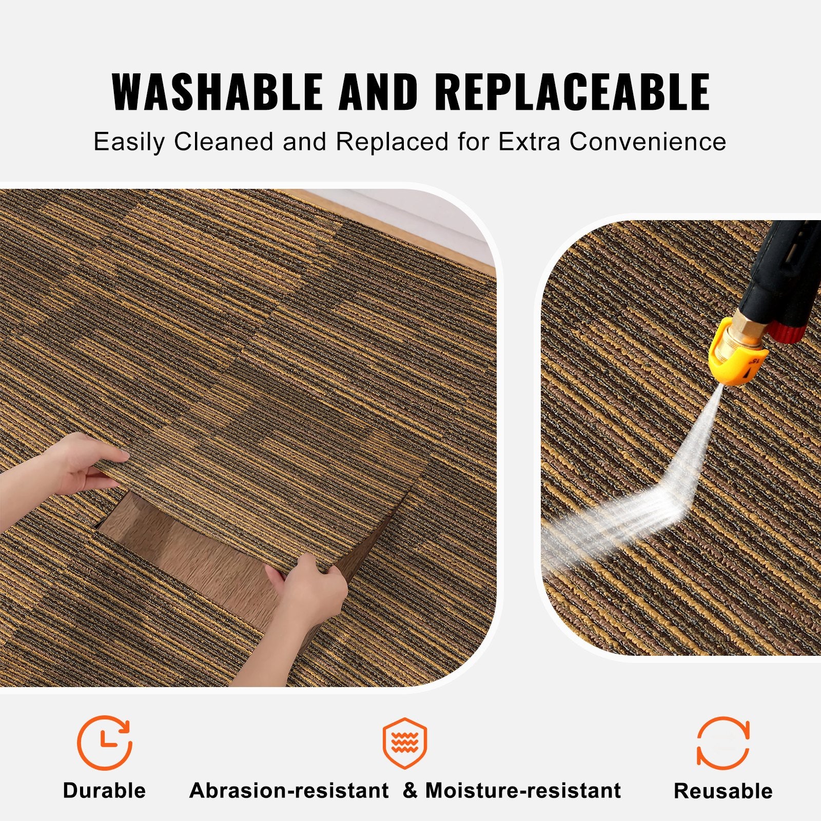 Carpet Tiles Reusable, 20"x 20"Carpet Squares With Padding Attached, Soft Padded Carpet Tiles, Easy Install V952-KCXFKDT2020YPI6HYV0