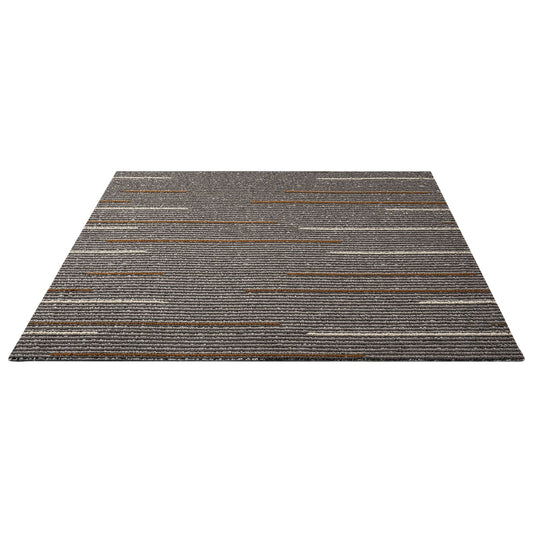 Carpet Tiles Reusable 610x610 mm, 24 PCS Modular Carpet Square Rug, Commercial Floor Soft Padded for Seamless V952-KCXFKDT2424IF0ZX7001V0