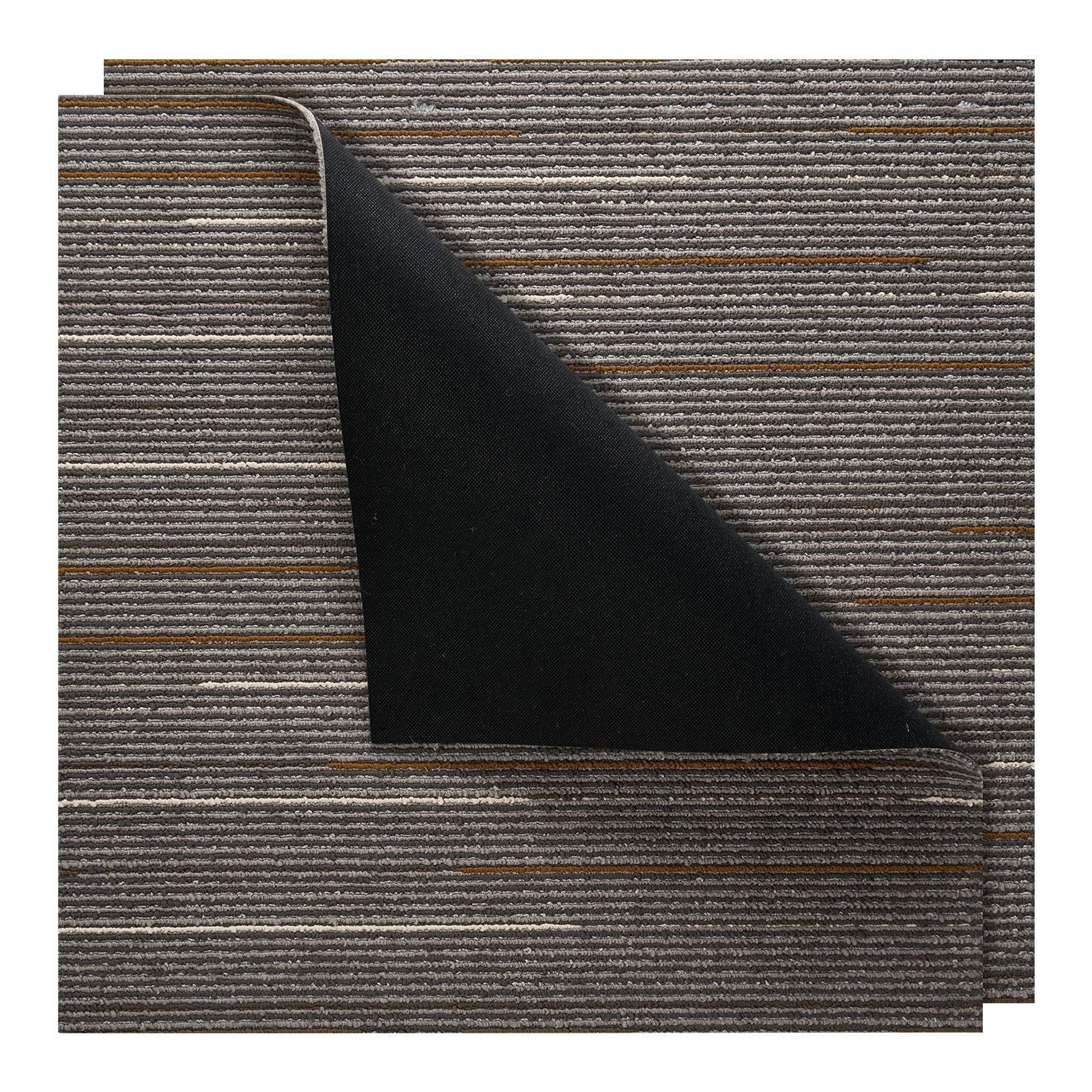 Carpet Tiles Reusable 610x610 mm, 24 PCS Modular Carpet Square Rug, Commercial Floor Soft Padded for Seamless V952-KCXFKDT2424IF0ZX7001V0