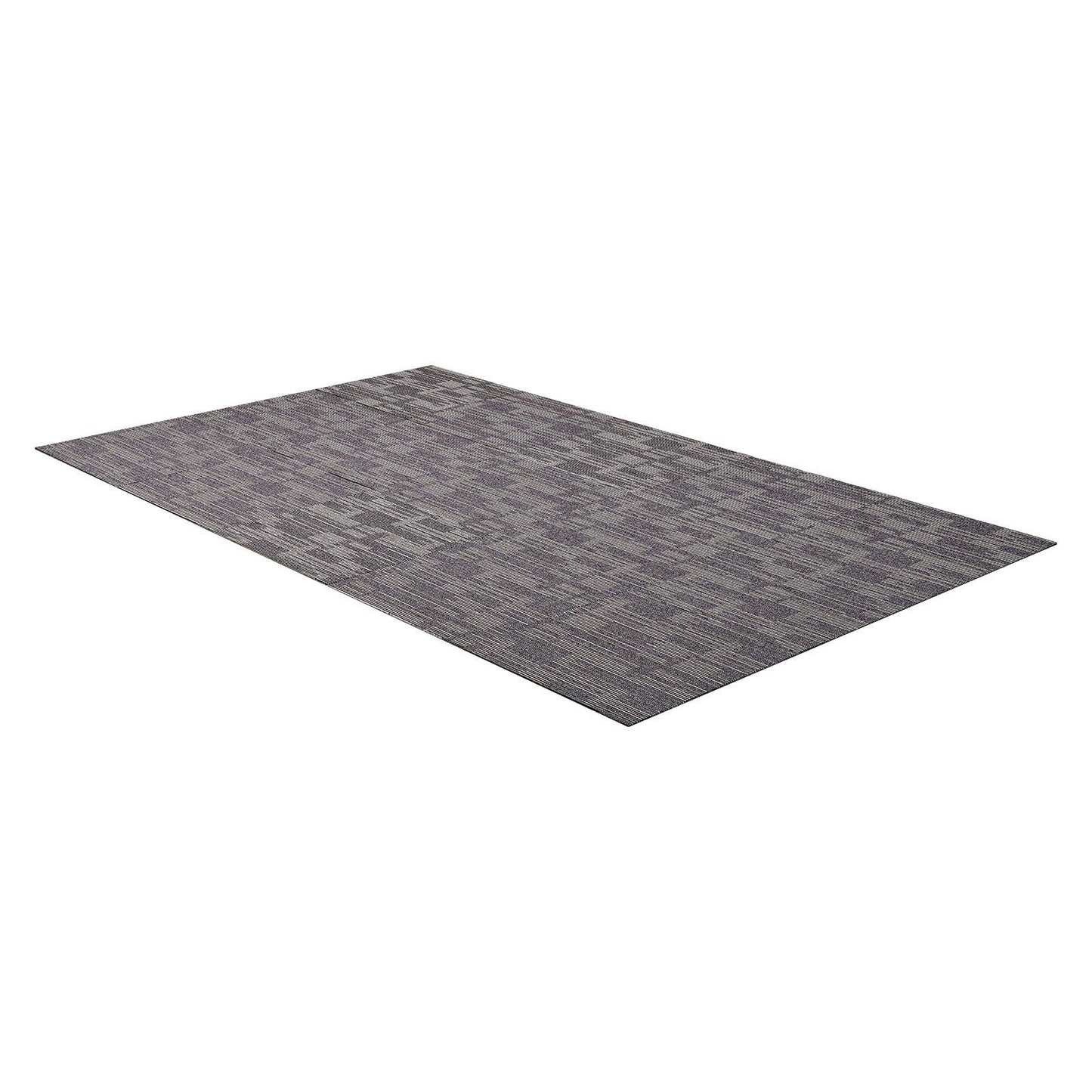 Carpet Tiles Reusable 610x610 mm, 24 PCS Modular Carpet Square Rug, Commercial Floor Soft Padded for Seamless V952-KCXFKDT2424IJ3ENO001V0