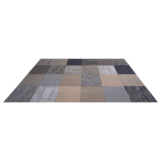 Carpet Tiles Reusable 508 x 508 mm, 24 PCS Modular Carpet Square Rug, Commercial Floor Soft Padded for V952-KCXFKDT2424IJUMHI001V0