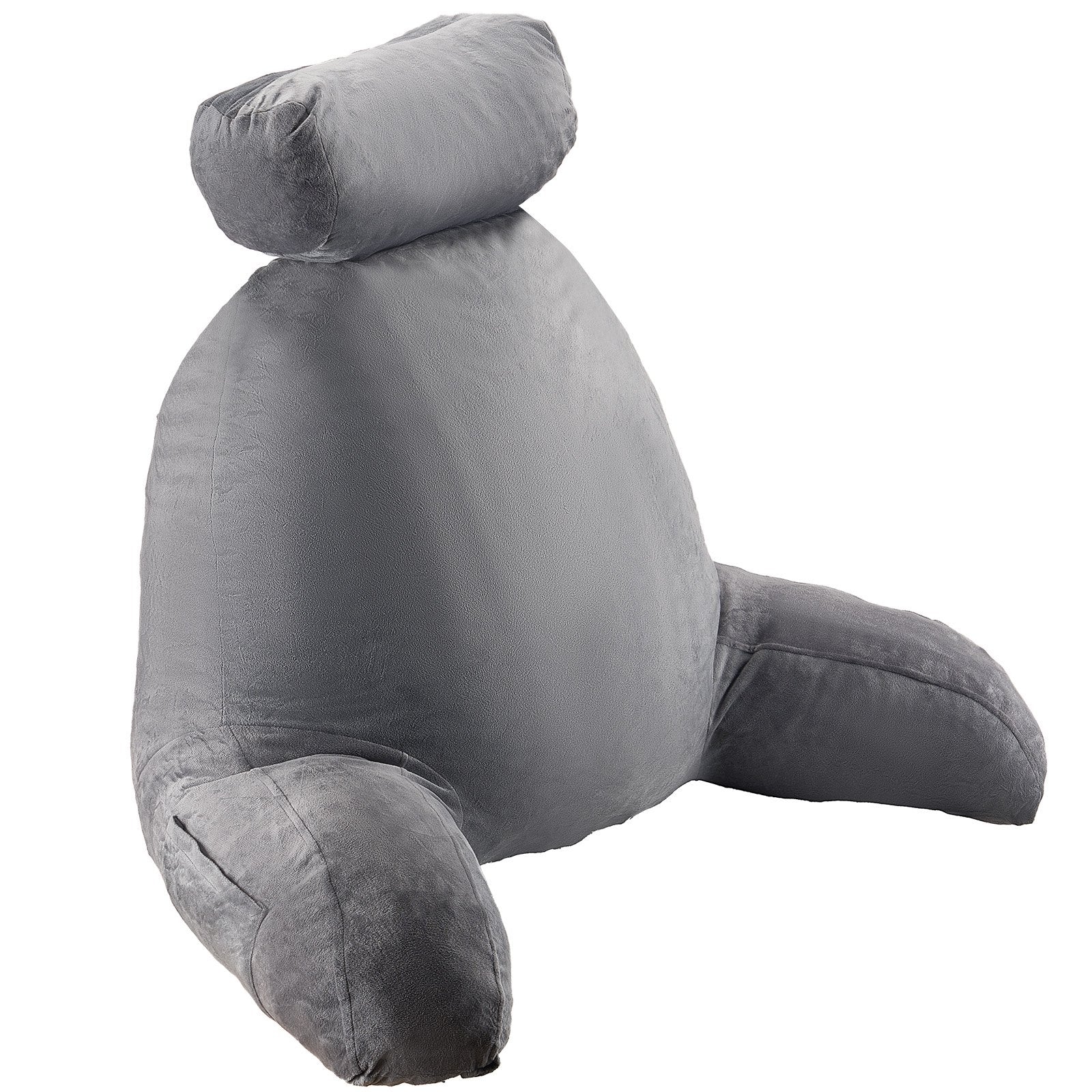 Reading Pillow, Large Bed Pillow with Removable Headrest, Back Pillow with 3 Pockets, Shredded Memory Foam V952-KCXYDZHS0000OIZHF001V0