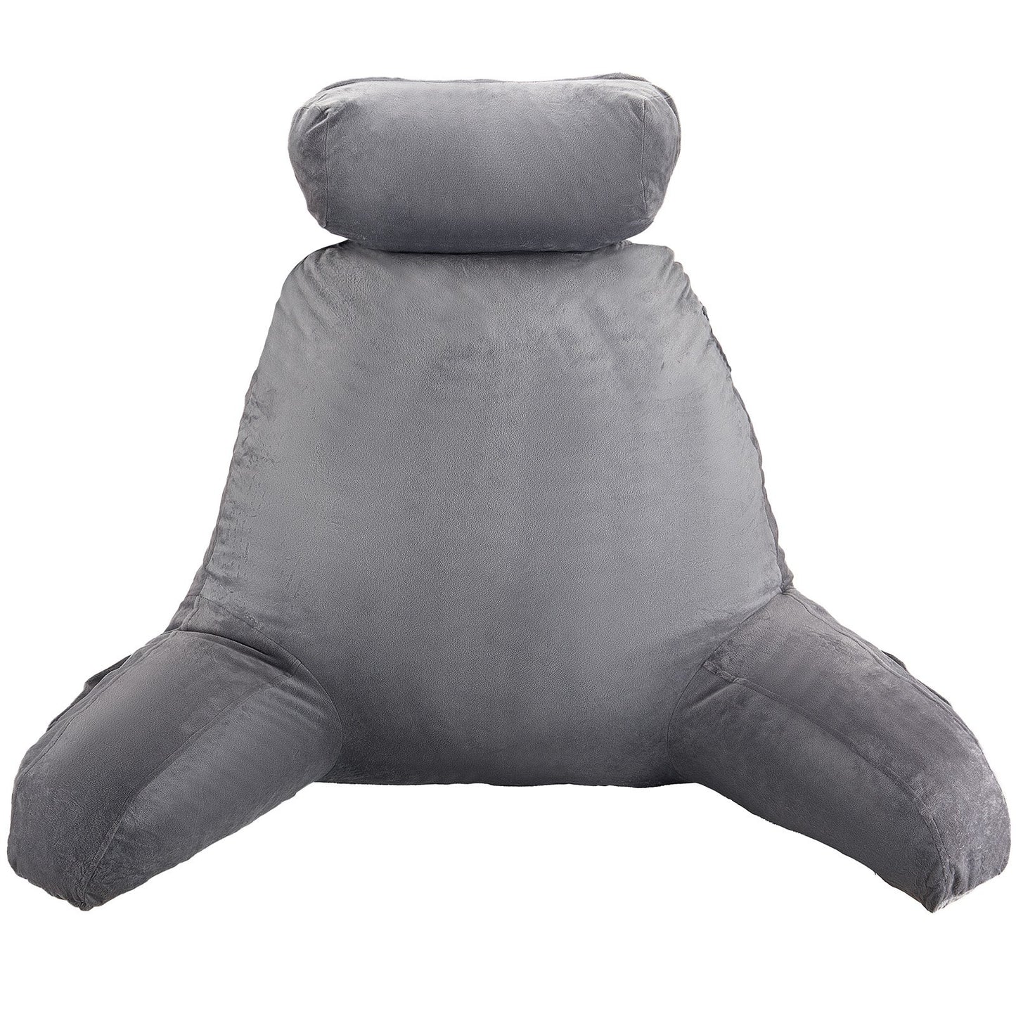 Reading Pillow, Large Bed Pillow with Removable Headrest, Back Pillow with 3 Pockets, Shredded Memory Foam V952-KCXYDZHS0000OIZHF001V0