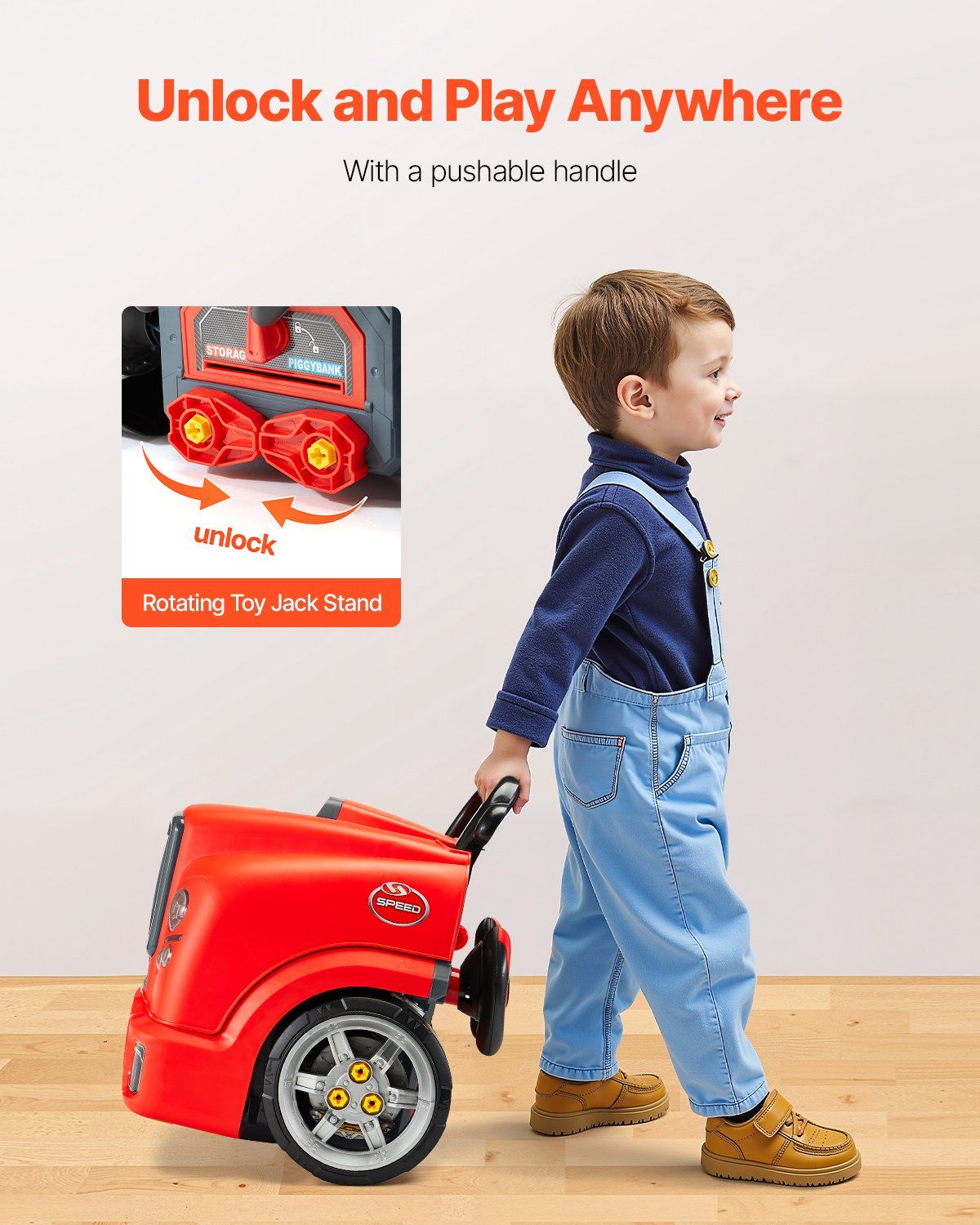 Engine Toy, 60 Pieces, Kids Mechanic Car Repair Set with Removable Parts, Lights and Sounds, Steering Wheel V952-KCYQWJHSKCZXMUPE2001V9