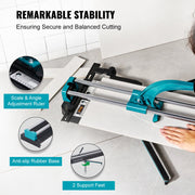 Manual Tile Cutter, 1200mm, Porcelain Ceramic Tile Cutter with Tungsten Carbide Cutting Wheel, Infrared V952-KCZQGJMSDIY1207LOV0