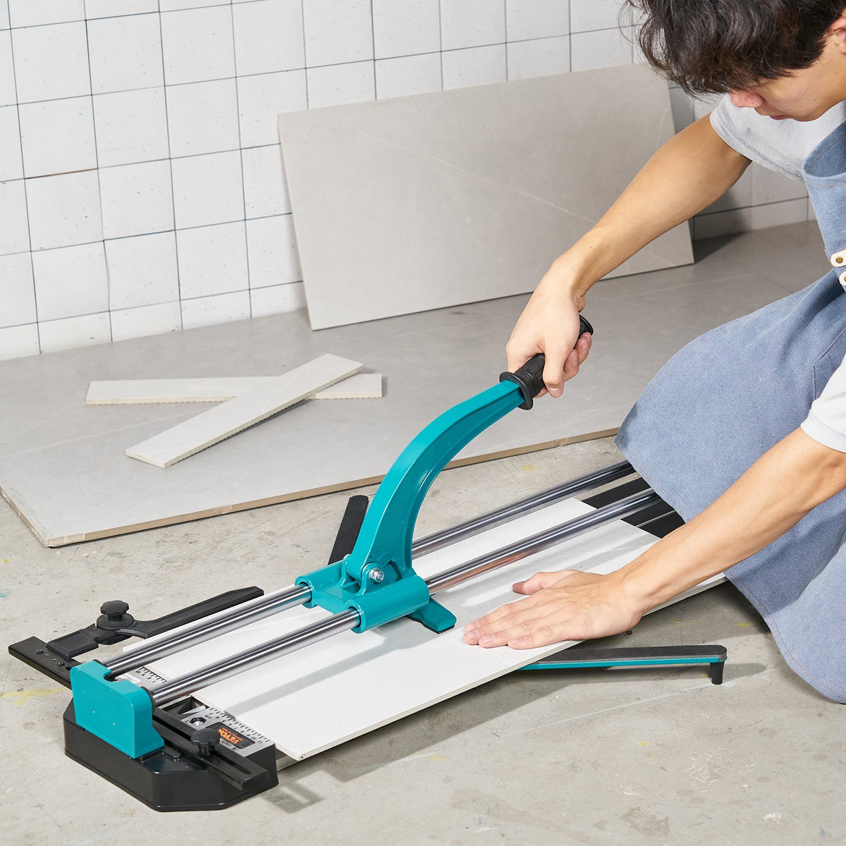Manual Tile Cutter, 1200mm, Porcelain Ceramic Tile Cutter with Tungsten Carbide Cutting Wheel, Infrared V952-KCZQGJMSDIY1207LOV0
