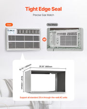 Air Conditioner Wall Sleeve 26 in Universal Through the Wall AC Sleeve V952-KDCJT26INCHBZQAAIV0