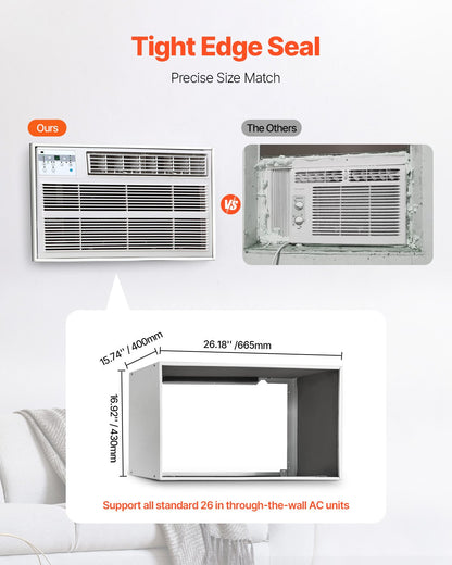 Air Conditioner Wall Sleeve 26 in Universal Through the Wall AC Sleeve V952-KDCJT26INCHBZQAAIV0