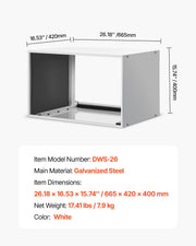 Air Conditioner Wall Sleeve 26 in Universal Through the Wall AC Sleeve V952-KDCJT26INCHBZQAAIV0