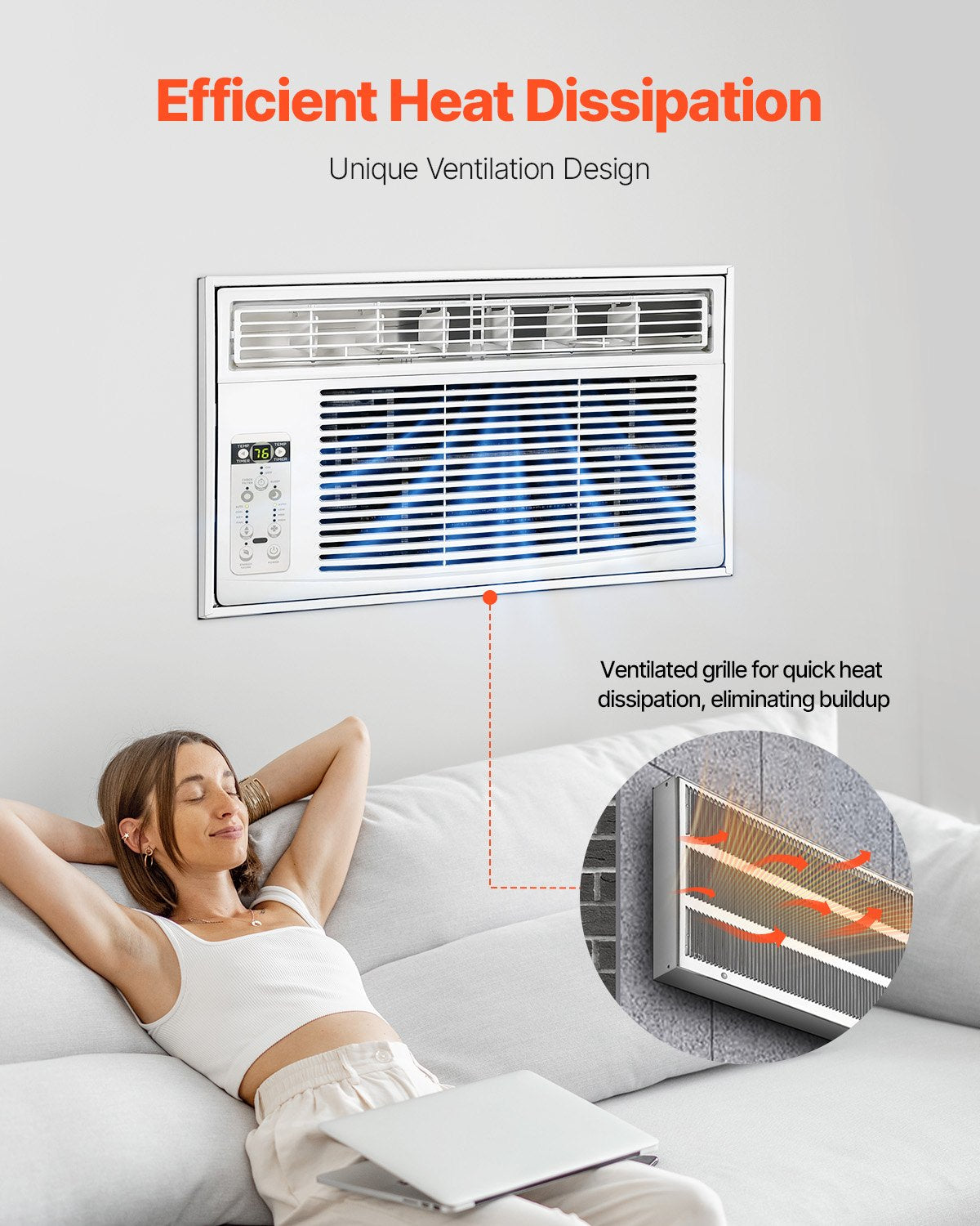 Air Conditioner Wall Sleeve 26 in with Exterior Grille Wall AC Sleeve V952-KDCJT26INCHDFWX63V0