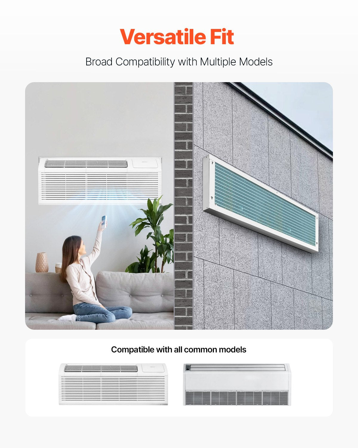 Air Conditioner Wall Sleeve 42 in Universal Through the Wall AC Sleeve V952-KDCJT42INCHBOH3PIV0