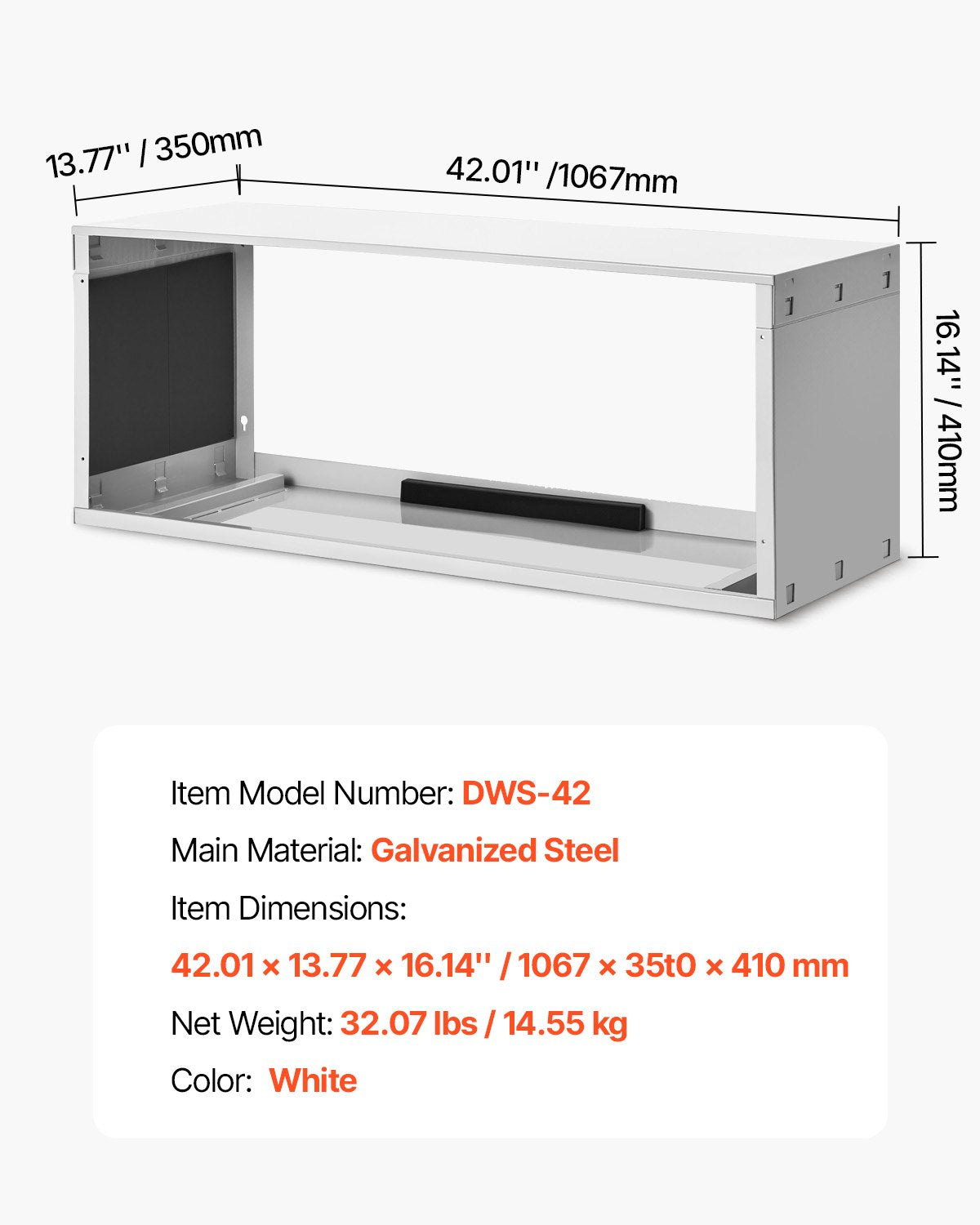 Air Conditioner Wall Sleeve 42 in Universal Through the Wall AC Sleeve V952-KDCJT42INCHBOH3PIV0