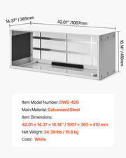 Air Conditioner Wall Sleeve 42 in with Exterior Grille Wall AC Sleeve V952-KDCJT42INCHD3IX7CV0