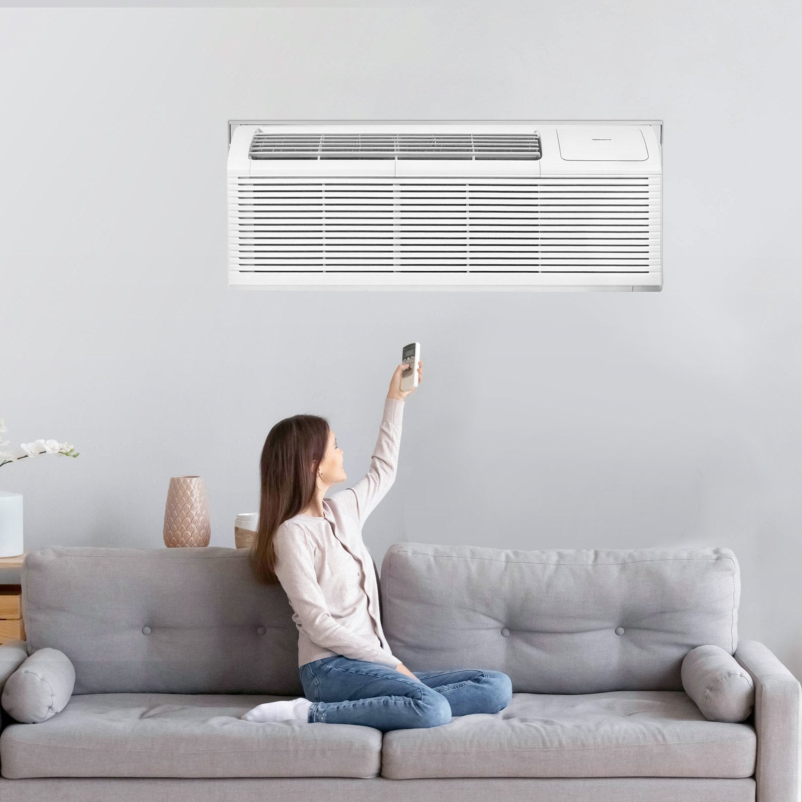 Air Conditioner Wall Sleeve 42 in with Exterior Grille Wall AC Sleeve V952-KDCJT42INCHD3IX7CV0