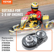 Drive Clutch, 2-8HP Engine, 2000 RPM High-Strength Drive Clutch with Asymmetric Designed Wheels & Robust V952-KDCLHQXLCLBJQQZAXV0