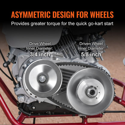 Drive Clutch, 2-8HP Engine, 2000 RPM High-Strength Drive Clutch with Asymmetric Designed Wheels & Robust V952-KDCLHQXLCLBJQQZAXV0