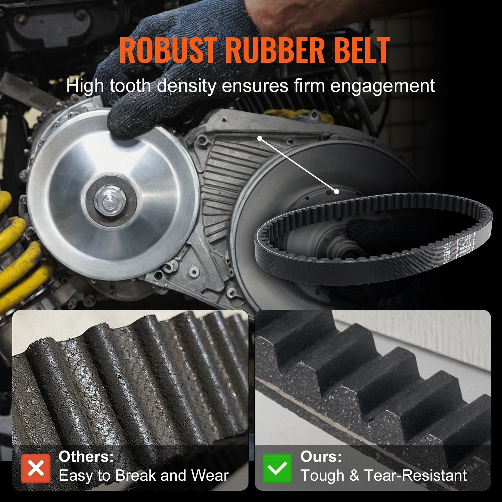 Drive Clutch, 2-8HP Engine, 2000 RPM High-Strength Drive Clutch with Asymmetric Designed Wheels & Robust V952-KDCLHQXLCLBJQQZAXV0