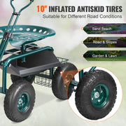 Garden Cart Rolling Workseat with Wheels, Gardening Stool for Planting, 360 Degree Swivel Seat, Wagon Scooter V952-KDJQXKQX0000M1EWPV0