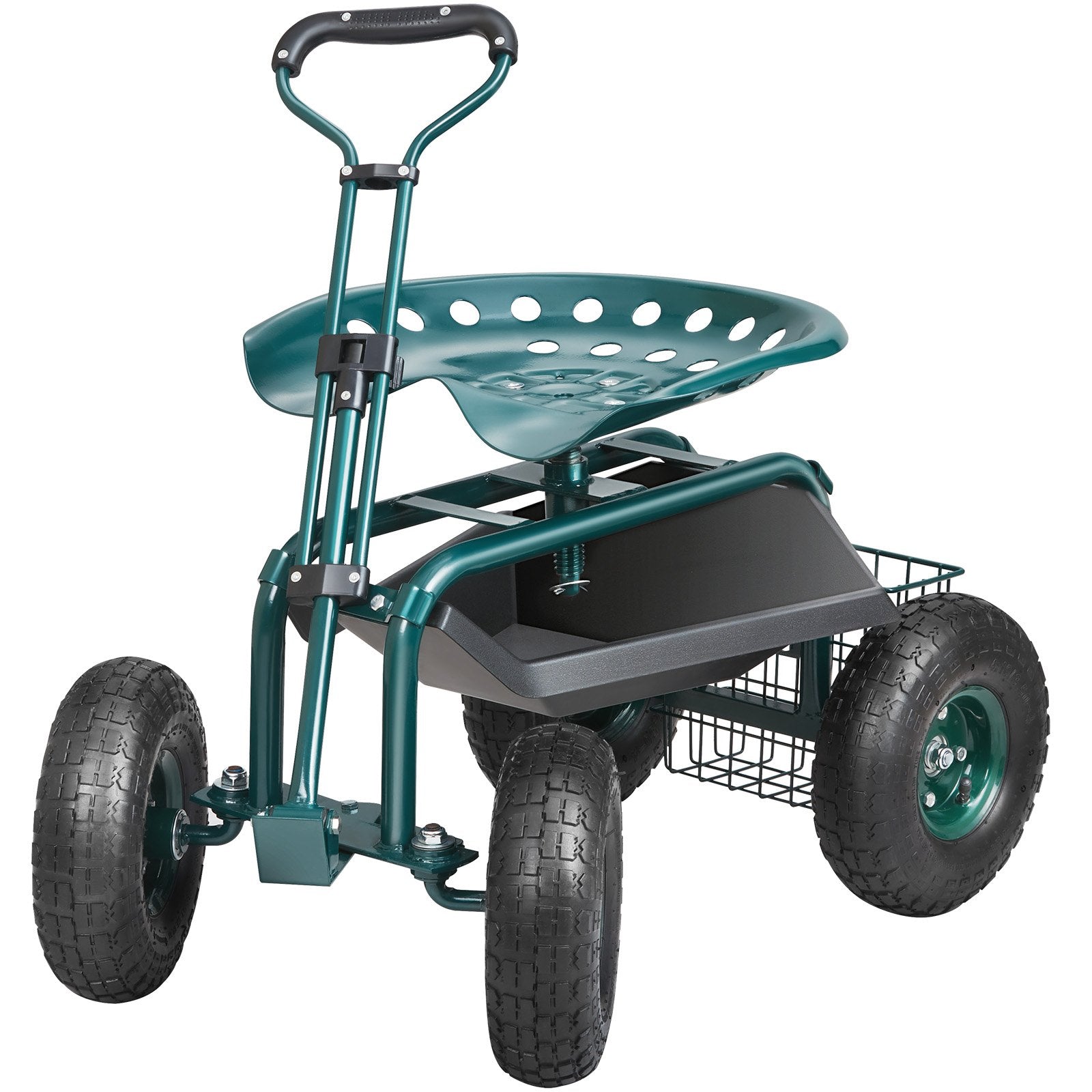 Garden Cart Rolling Workseat with Wheels, Gardening Stool for Planting, 360 Degree Swivel Seat, Wagon Scooter V952-KDJQXKQX0000M1EWPV0