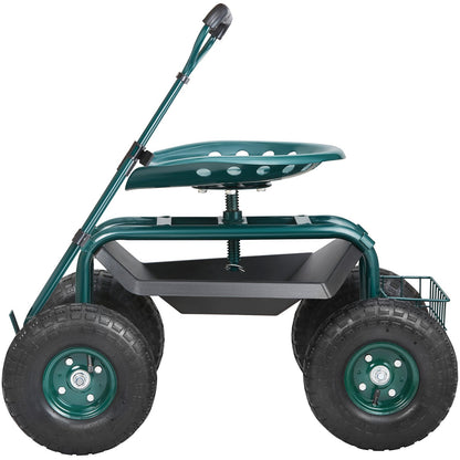 Garden Cart Rolling Workseat with Wheels, Gardening Stool for Planting, 360 Degree Swivel Seat, Wagon Scooter V952-KDJQXKQX0000M1EWPV0