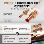 4876.8mm Mini Split Line Set, 6.4 & 12.7mm O.D Copper Pipes Tubing and Triple-Layer Insulation, for Air V952-KDLJGTJ14INCGQZOXV0