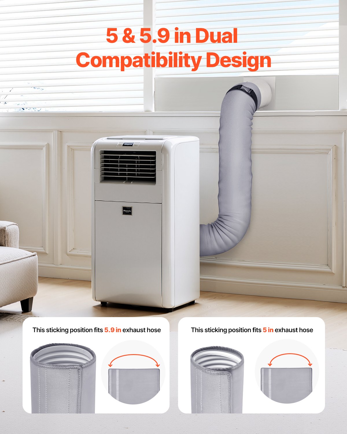 Air Conditioner Hose Cover Wrap Portable AC Insulated Exhaust Hose Sleeve V952-KDRGTMST1JT6D7TPDV0
