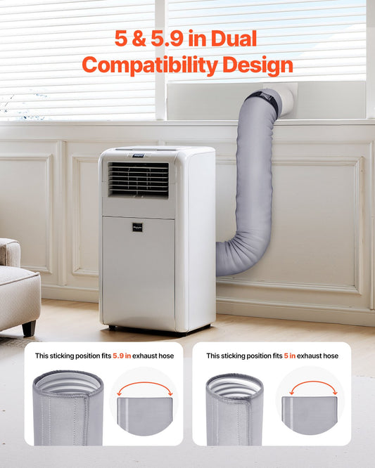 Air Conditioner Hose Cover Wrap Portable AC Insulated Exhaust Hose Sleeve V952-KDRGTMST1JT6D7TPDV0