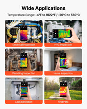 Thermal Imaging Camera for Android, 320 x 240 TISR Super Resolution, 25HZ Refresh Rate Infrared Thermal V952-KDSRCXY1601287R81001V9