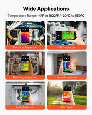 Thermal Imaging Camera for Android, 512 x 384 TISR Super Resolution, 25HZ Refresh Rate Infrared Thermal V952-KDSRCXY256191R3H6001V9