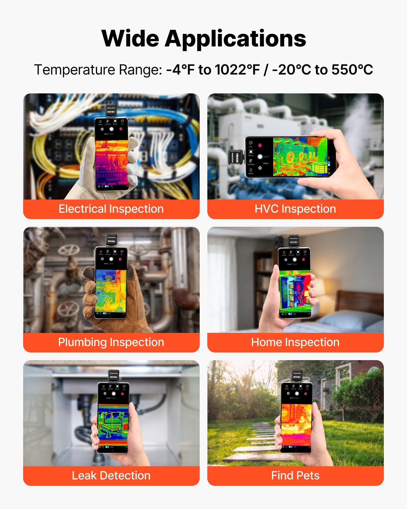 Thermal Imaging Camera for Android, 512 x 384 TISR Super Resolution, 25HZ Refresh Rate Infrared Thermal V952-KDSRCXY256191R3H6001V9