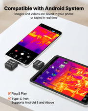Thermal Imaging Camera for Android, 512 x 384 TISR Super Resolution, 25HZ Refresh Rate Infrared Thermal V952-KDSRCXY256191R3H6001V9