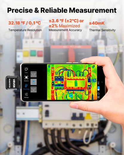 Thermal Imaging Camera for Android, 512 x 384 TISR Super Resolution, 25HZ Refresh Rate Infrared Thermal V952-KDSRCXY256191R3H6001V9