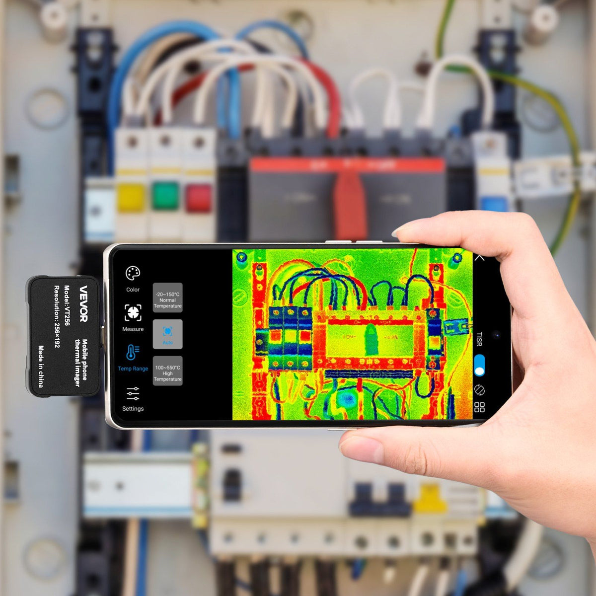 Thermal Imaging Camera for Android & iOS, 512 x 384 Super Resolution, 25HZ Refresh Rate Infrared Thermal V952-KDSRCXY256197A8E3001V9