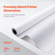 Wide Format Paper, 914.4 mm x 45.7 m Plotter Paper, 4 Rolls CAD Bond Rolls with 50.8 mm Core, 15 KG Plotter V952-KFDYZ2INCH364YY5FV0