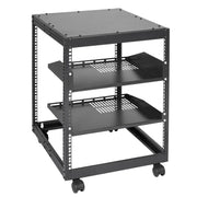 12U Open Frame Server Rack, 15''-40'' Adjustable Depth, Free Standing or Wall Mount Network Server Rack, 4 V952-KFSJJH12U2340SDYTV0