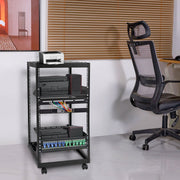 20U Open Frame Server Rack, 15''-40'' Adjustable Depth, Free Standing or Wall Mount Network Server Rack, 4 V952-KFSJJH20U2340PHVWV0