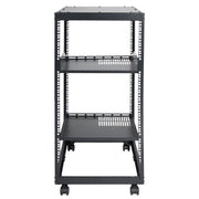 20U Open Frame Server Rack, 15''-40'' Adjustable Depth, Free Standing or Wall Mount Network Server Rack, 4 V952-KFSJJH20U2340PHVWV0
