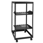 20U Open Frame Server Rack, 15''-40'' Adjustable Depth, Free Standing or Wall Mount Network Server Rack, 4 V952-KFSJJH20U2340PHVWV0