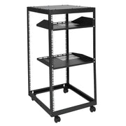 20U Open Frame Server Rack, 15''-40'' Adjustable Depth, Free Standing or Wall Mount Network Server Rack, 4 V952-KFSJJH20U2340PHVWV0