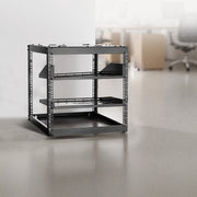 10U Open Frame Network Rack, 585 mm Depth, Wall Mounted or Floor Standing Server Rack, Heavy Duty 4 Post, V952-KFSJJHS10UW2AL07C001V0