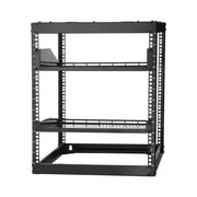 12U Open Frame Network Rack, 585 mm Depth, Wall Mounted or Floor Standing Server Rack, Heavy Duty 4 Post, V952-KFSJJHS12UW2JXGBZ001V0