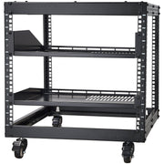 9U Open Frame Server Rack, 584.2 to 1016 mm Adjustable Depth, Free Standing or Wall Mount Network Server Rack V952-KFSJJHS9UJL25B27FV0