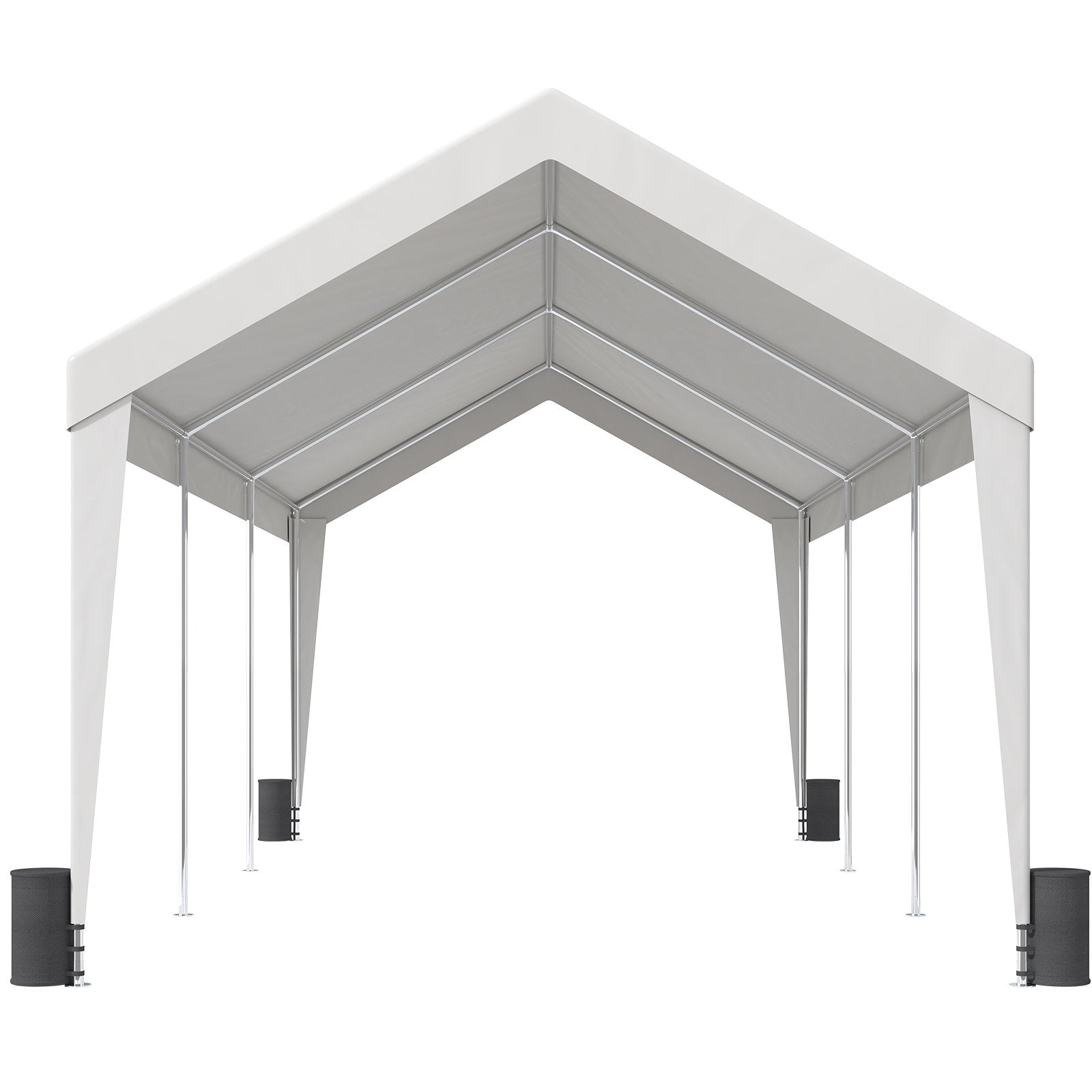 Carport Car Canopy Garage Shelter Tent 10x20ft with 8 Poles for Auto Boats V952-KFSJS810X20FT3BYUV0